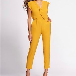 Gabrielle Union Flutter Sleeve Pleated Jumpsuit